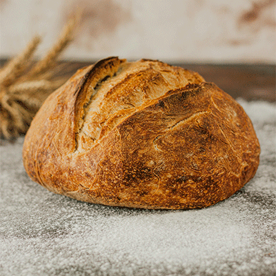 A loaf of sourdough bread